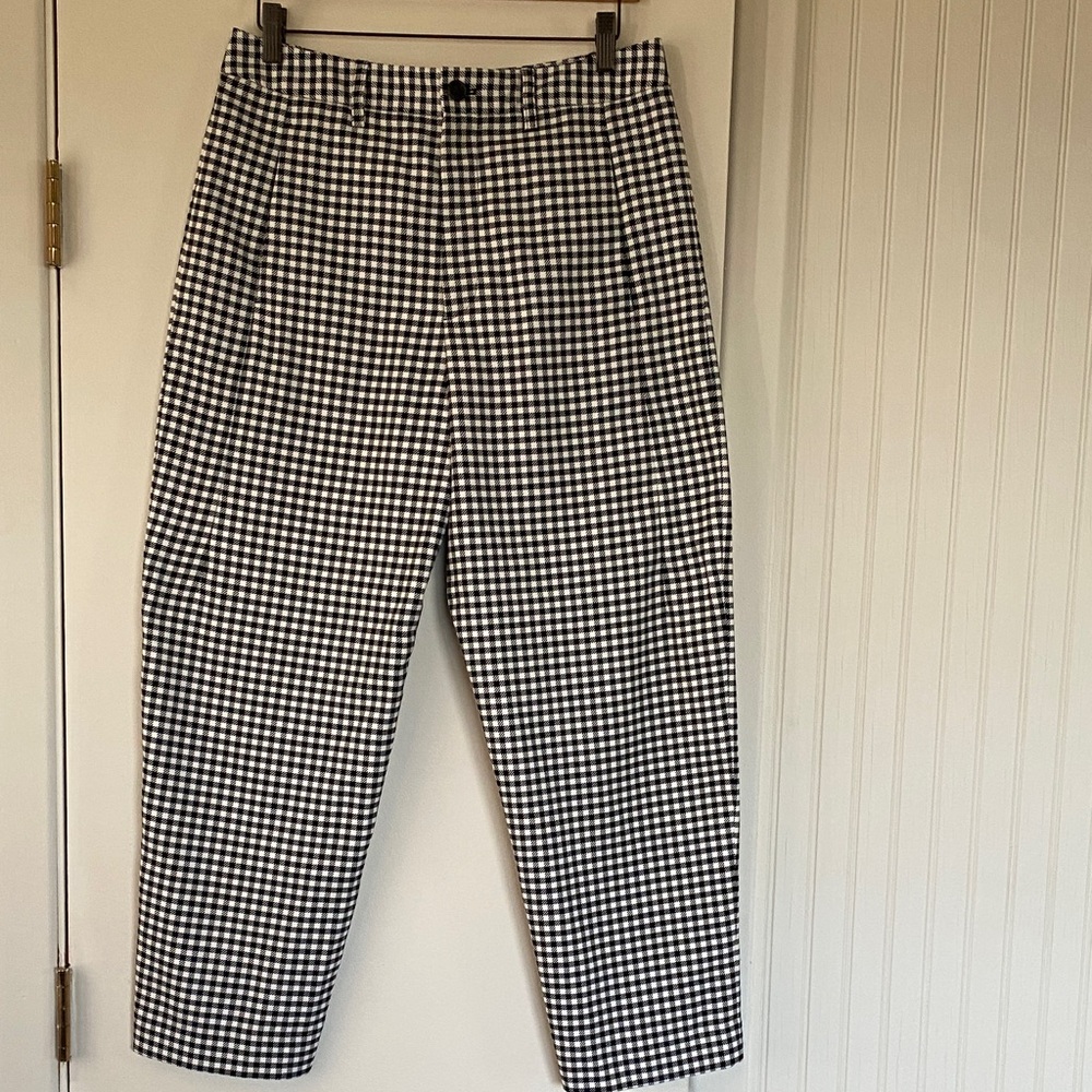 Closed Black and White Checkered Chinos